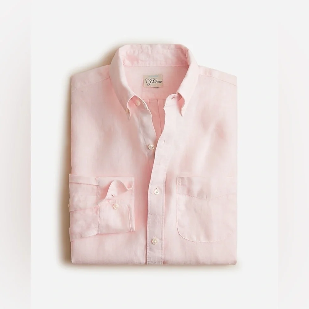 J Crew Baird McNutt garment-dyed Irish linen shirt Item BG374